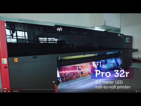 EFI Pro 32r+ wide format roll-to-roll printer