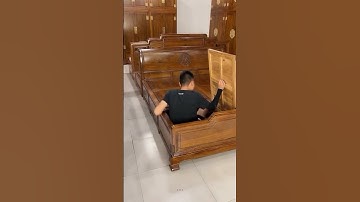 Wooden Storage Bed | Bed Design Ideas #shorts