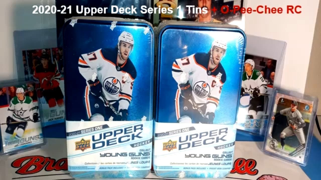 2020-21 Upper Deck Hockey Series 1 Tins - Young Guns and Dazzlers! Plus O-Pee-Chee RC Packs