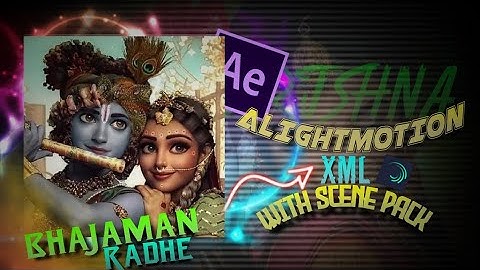 BHAJAMA RADHE :) KRISHNA || AE INSPIRED VIDEO || RADHA KRISHNA 🙏🏻❤️ PRESET XML|| @simp.sarvesh