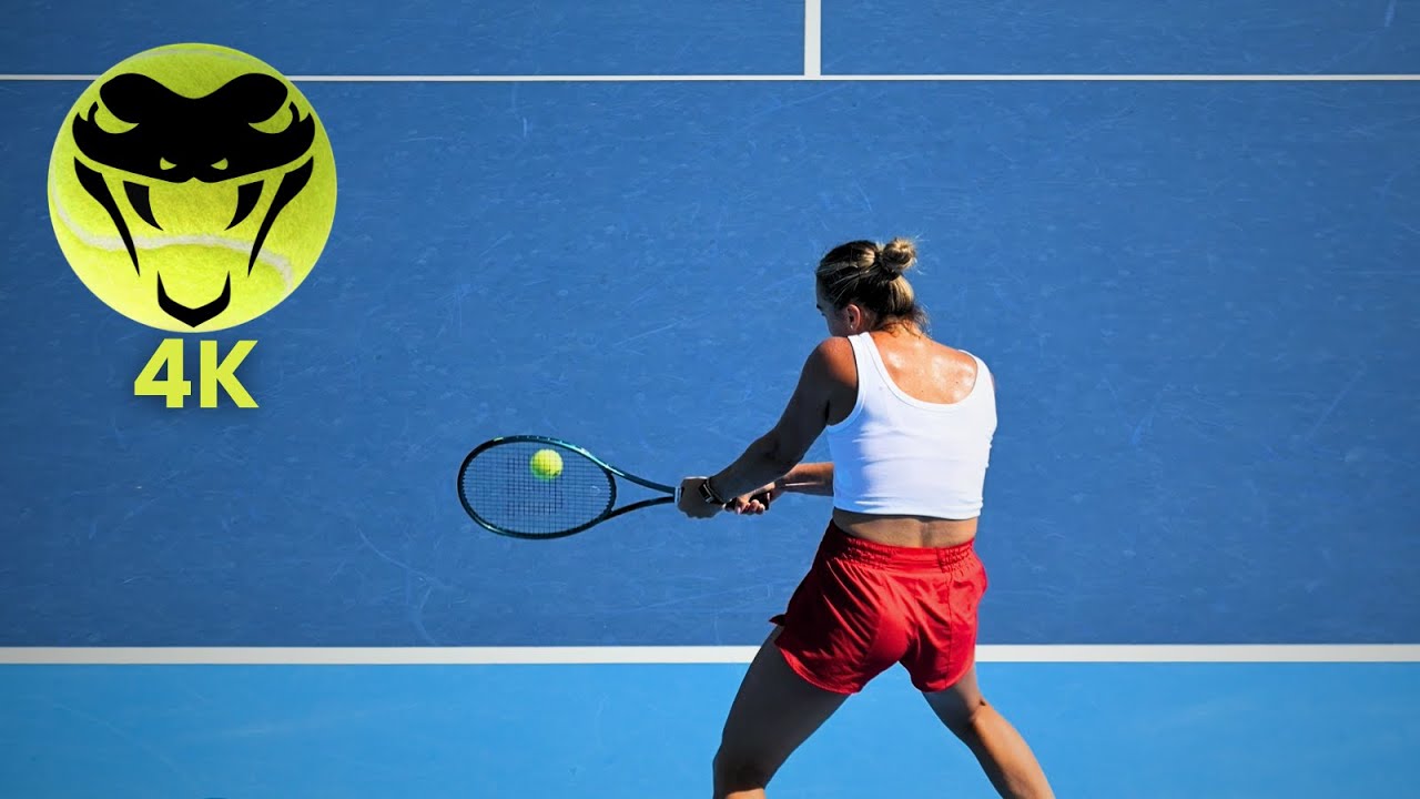 Aryna Sabalenka’s Backhand in Slow Motion 4K | Raw Power & Control
