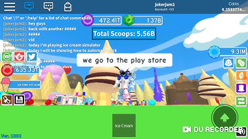 How to automatic click in ice cream simulator  roblox