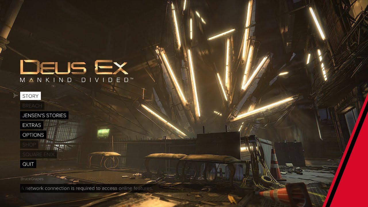 Deus Ex Mankind Divided Main Menu Theme Song  | (60fps)