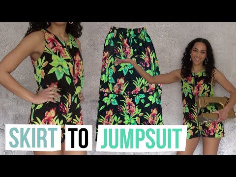 From Skirt to Jumpsuit / Ich mache aus einem Rock einen Jumpsuit