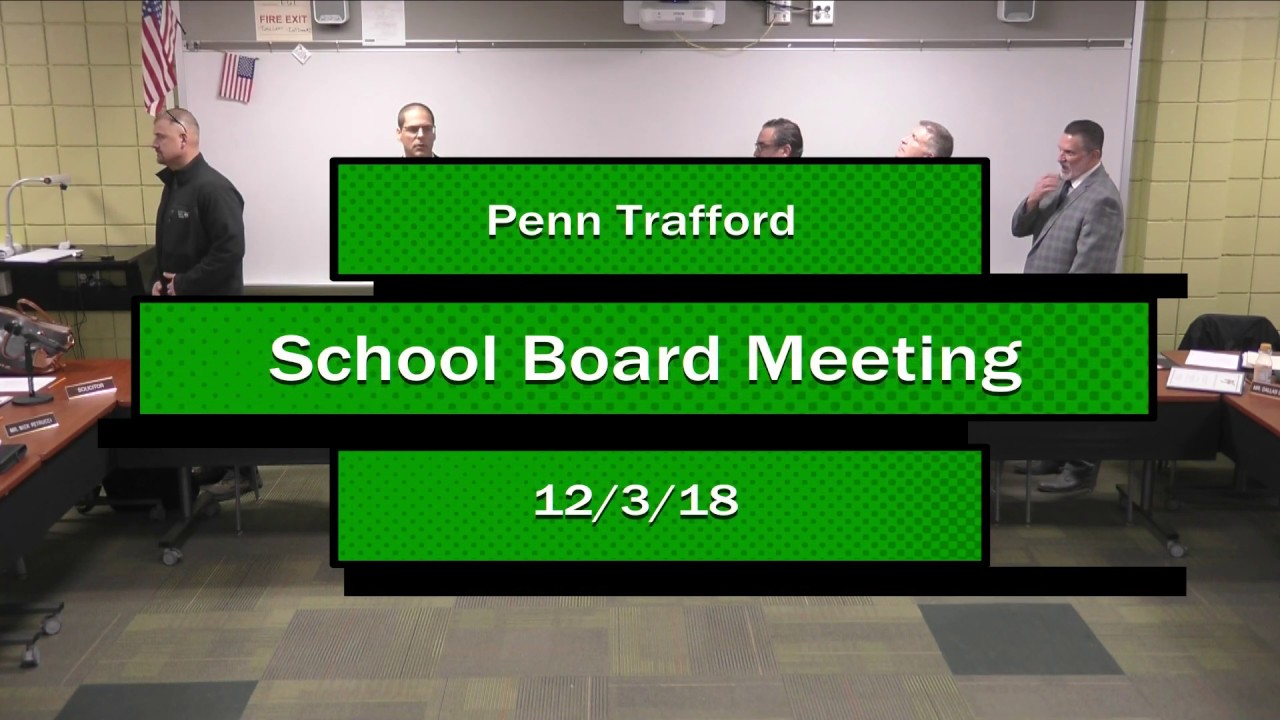Penn Trafford School Board Meeting 12318 YouTube