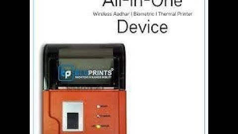 BluPrints Vriddhi - 2 inch Integrated Biometric Fingerprint Aadhar Enabled Thermal Printer
