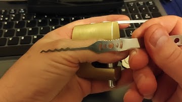 Yale Brass Shutter Lock opened in Seconds!