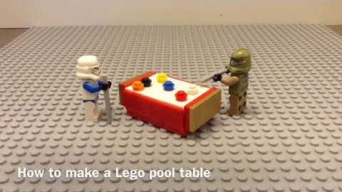 How to build a Lego pool table(moc)