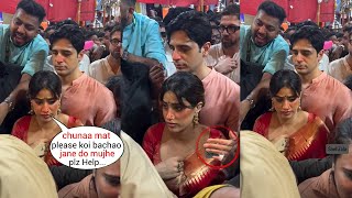 Janhvi Kapoor Inappropritely Touchhed, Looks Uncomfortable After Fans Misbehaaved Her As She Mobbed?