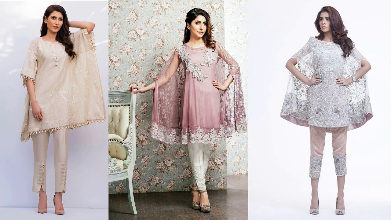 New Cape Style Shirts Designs | Latest Cape Style Dresses Ideas for Girls | Cape Style Dresses Ideas