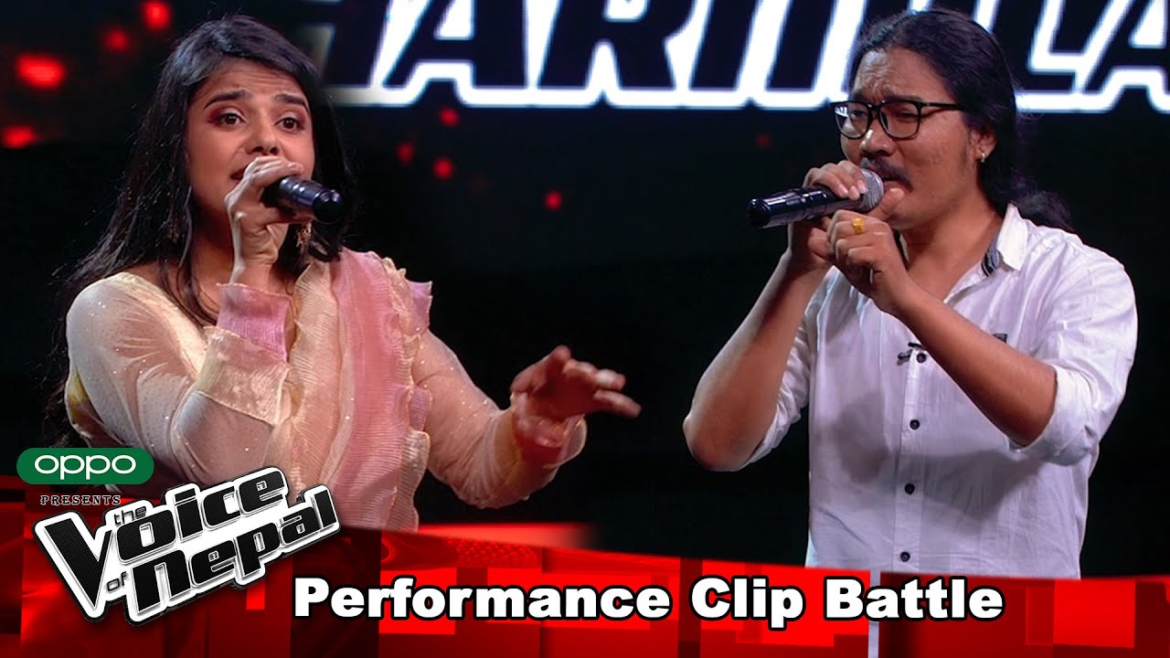 Govin Vs Sharmila Jail Pani Sahula Battle Round   The Voice of Nepal 2021