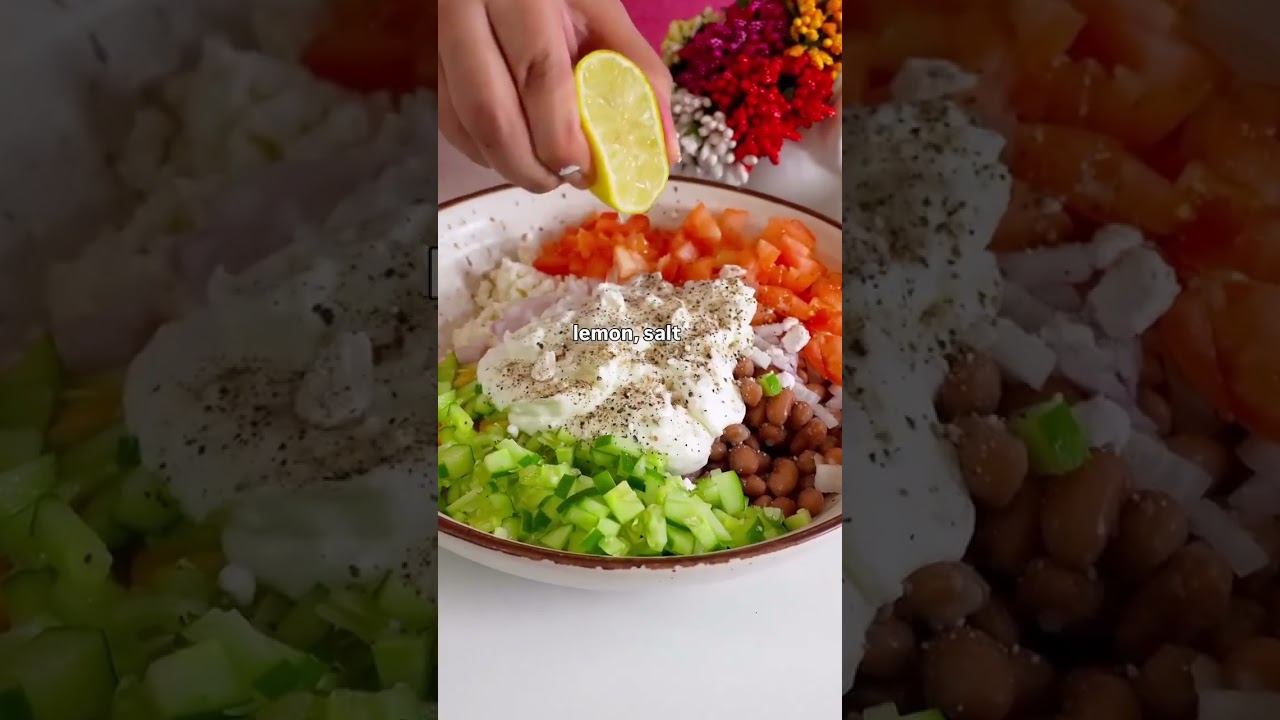 🥙 Mexican Protein Salad | High Protein Weight Loss Salad | Healthy Vegetarian Recipe