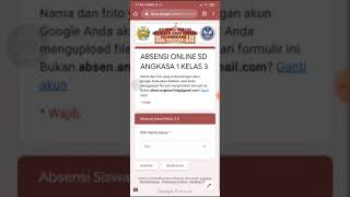 Tutorial Pengisian Absensi Online Terbaru ||  SD ANGKASA 1 Lanud Husein Sastranegara