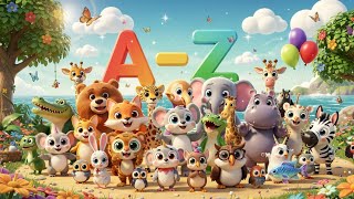     ABC Animals Song for Kids | Learn Alphabet with Cute Animals | LumiBerry Rhymes#youtube#rhymes 