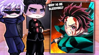 Jujutsu Kaisen + S-Class React To Demon Slayer // One Punch Man // Gacha Club