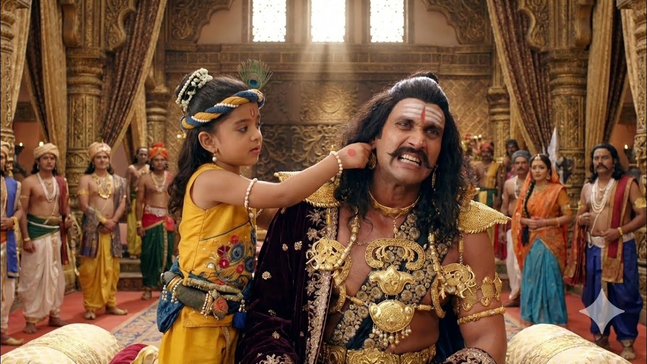 कंस के भरी सभा में बाल कृष्ण ने कंस को दिया दंड | यशोमती मईया के नंदलाला | Shree Krishan Leela 