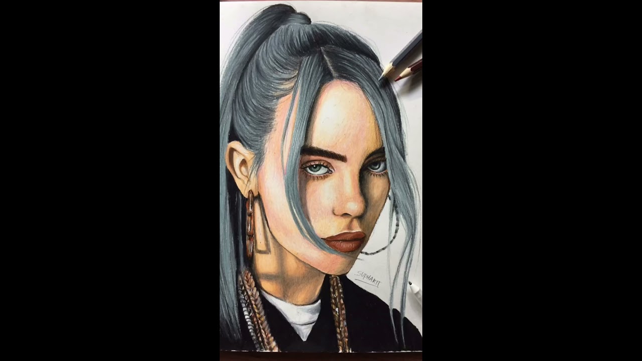 Billie Eilish Drawing  Drawing Skill