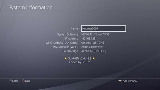 PS4 Jailbreak Spoofed To 13.52 Jailbreak GoldHEN