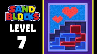Sand Blocks level 7 walkthrough solution 