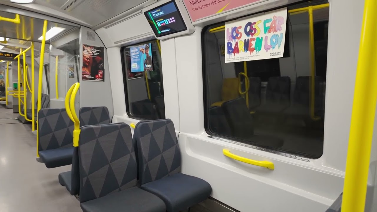 Sweden, Stockholm, subway ride from Hötorget to Gamla stan