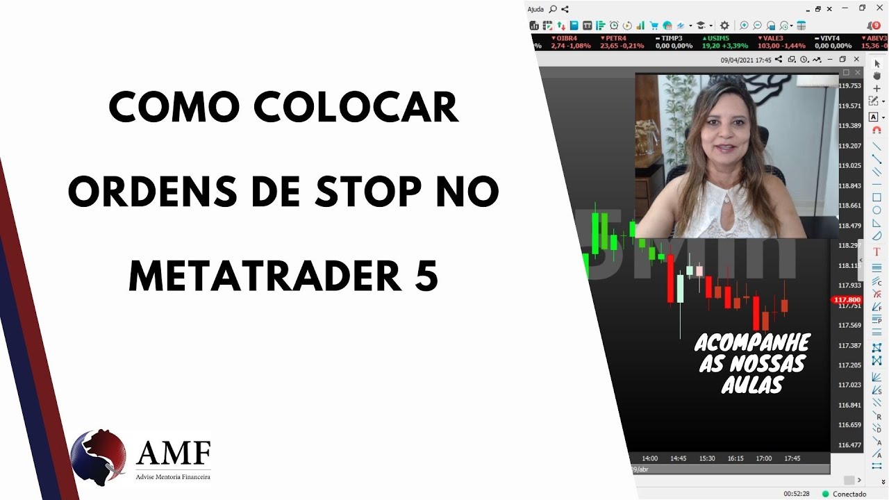 Como colocar ordens de stop no Metatrader 5 - YouTube