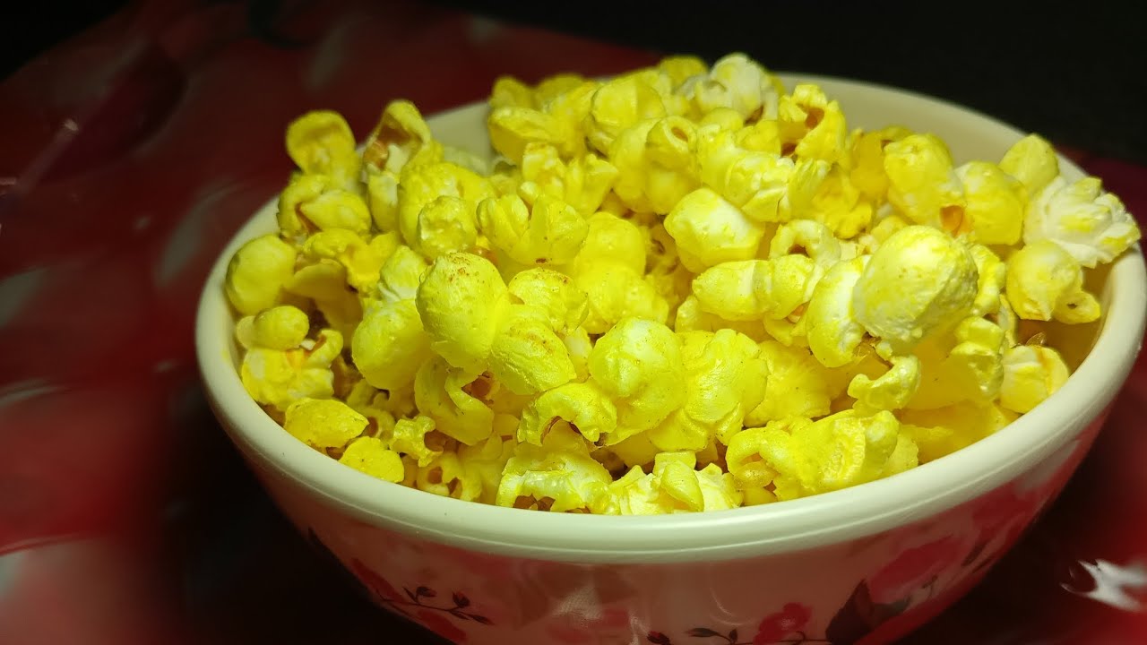 Popcorn recipe 5 minutes me banaye Home made popcorn cook with