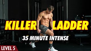 Killer Bodyweight Ladder | Muscular Endurance & Weightloss (Level 5)