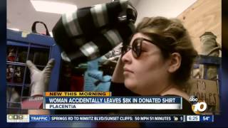 Woman recovers $8,000 left in Goodwill donation