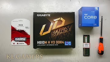 intel Core i5 12400 GIGABYTE H610M H V3 DDR4 kingston NV2 Basic Computer Build