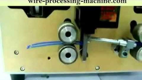 WPM 608B  Dual Wire Cutting and Stripping Machine http://www.cablecutting.net