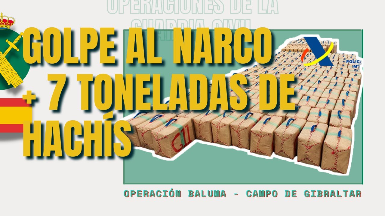 Baluma. Más de siete toneladas de hachís, nuevo golpe al narcotráfico en el Campo de Gibraltar.
