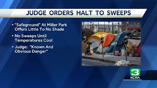 Judge orders Sacramento to stop clearing homeless camps