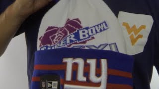 Ny Giants super Bowl Xxi White Knit Beanie Hat By New Era