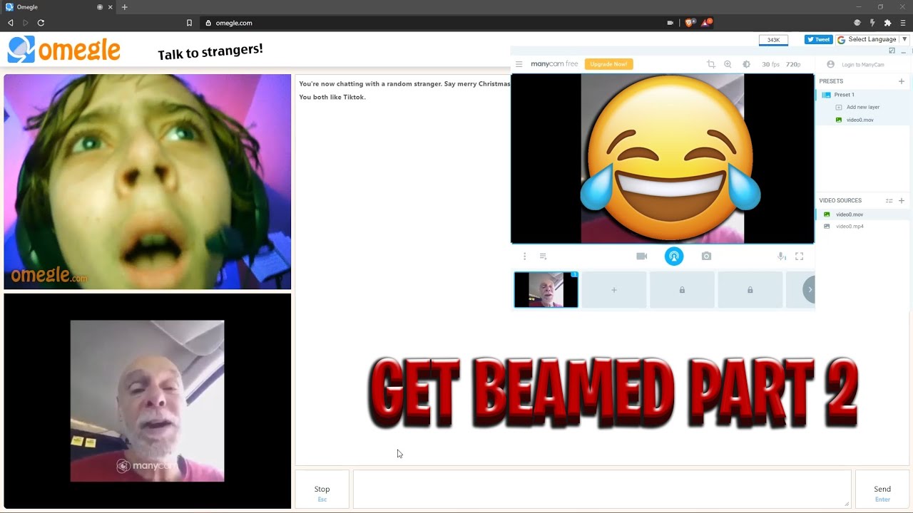 Beaming People on OMEGLE PART 2 (MUST WATCH)