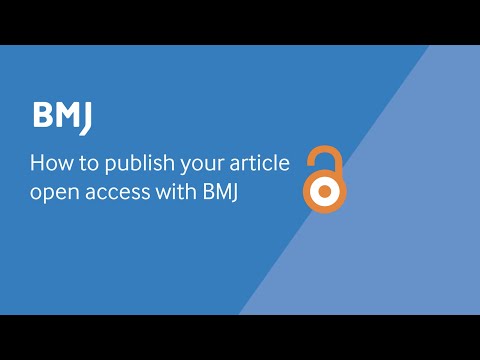 How to publish your article open access with BMJ