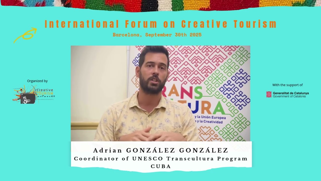 Adrian GONZÁLEZ GONZÁLEZ, Coordinator of UNESCO Transcultura Program - CUBA   IFCT25