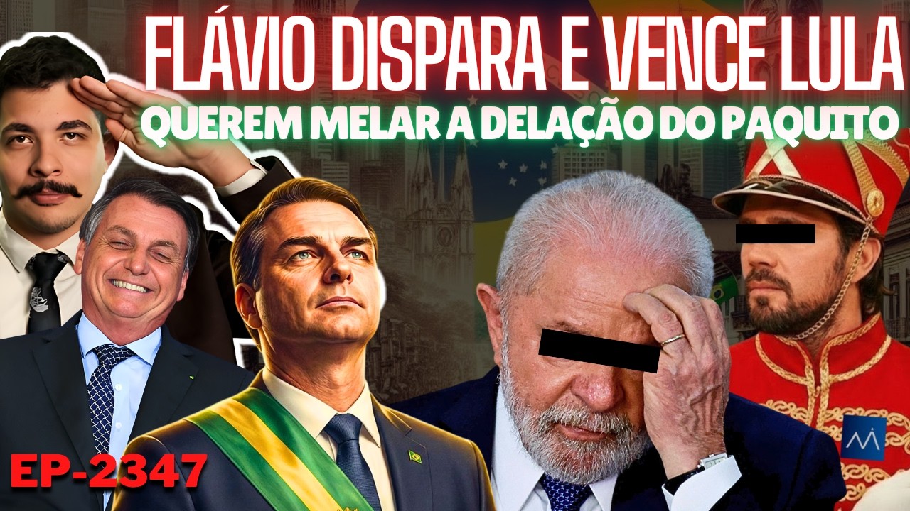 PARANÁ: Flávio DISPARA e VENCE Lula + Querem MELAR a DELAÇÃO do Paquito + A Crise CONTRATADA Pra 27