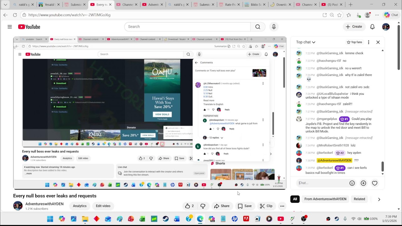 Every null boss ever leaks and requests