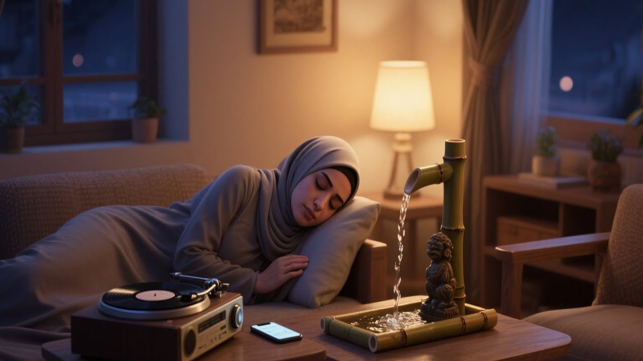 Night Routine Soft Brain Relaxing Music sleep stream with Snoring Sounds for Gentle Dreams