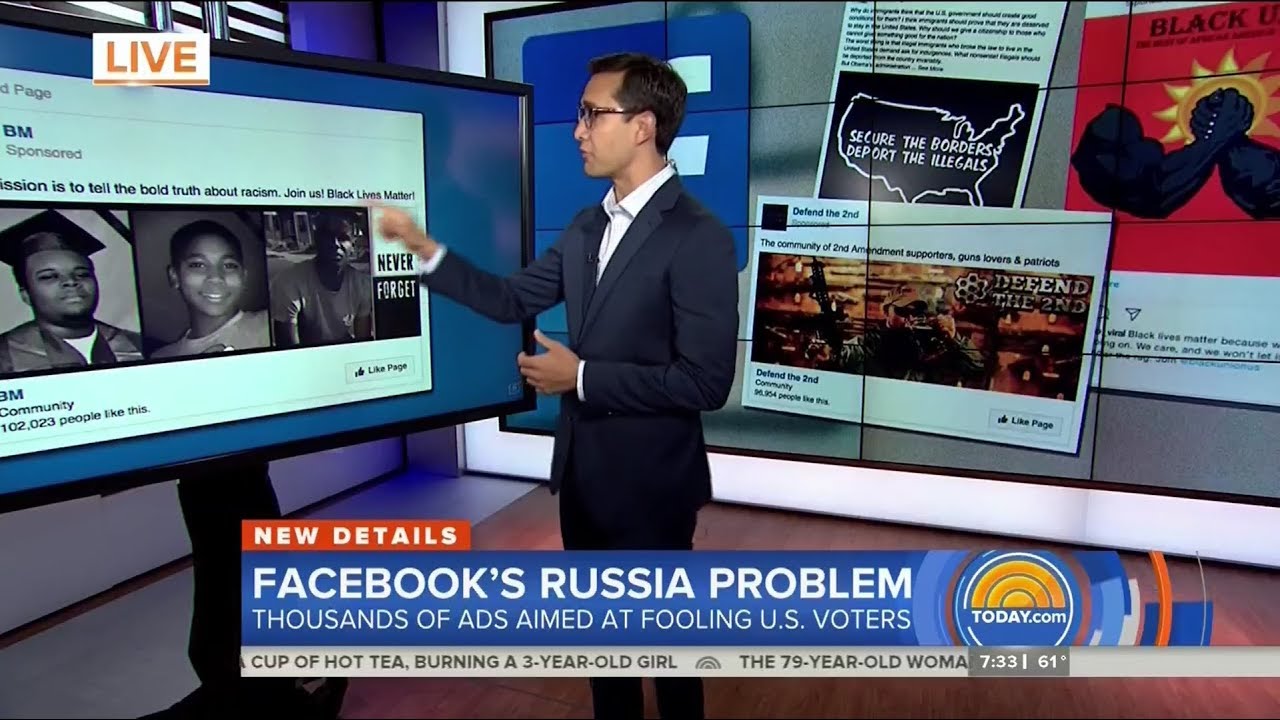 NBC Today Show Highlights Cyncial Nature of Russian Facebook Advertisements