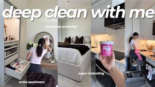 clean with me 🫧 | all day DEEP clean 🧹 | organizing my MESSY apartment | *satisfying & motivating* 🧺