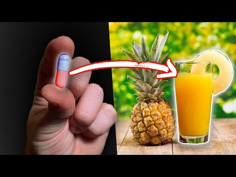 I turn a pill into a pineapple drink