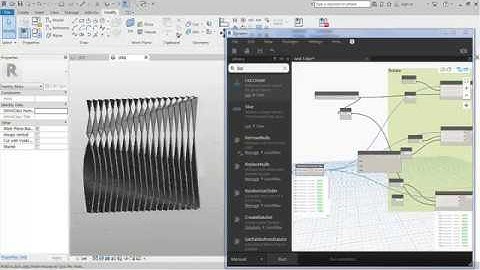 Revit Dynamo Facade TEST   twist louver 001