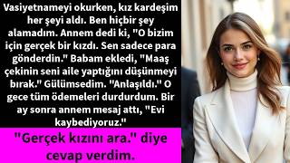 Kız kardeşim her şeyi aldı – ben de o gece anne babamın tüm faturalarını ödemeyi hemen bıraktım