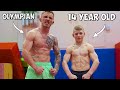 I challenged the best 14 year old gymnast in the world superhuman