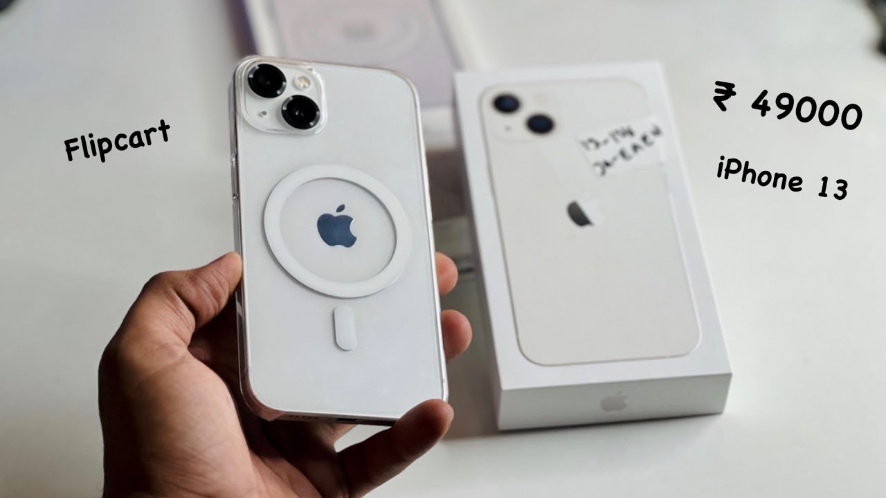 New iPhone 13 White at ₹49000?. - Flipcart - YouTube