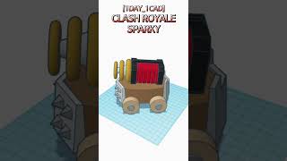 [1DAY_1CAD] CLASH ROYALE SPARKY #shorts #tinkercad #project