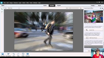 Zoom Burst Effect in Photoshop Elements
