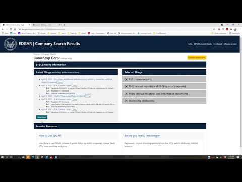 How to download financial statements from the SEC