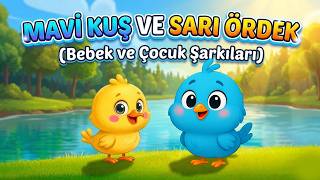 Mavi Kuş ve Sarı Ördek | Eğitici Çocuk Şarkıları | Pikifu
